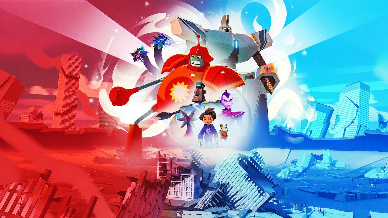 poster Anh em người máy siêu khổng lồ Super Giant Robot Brothers